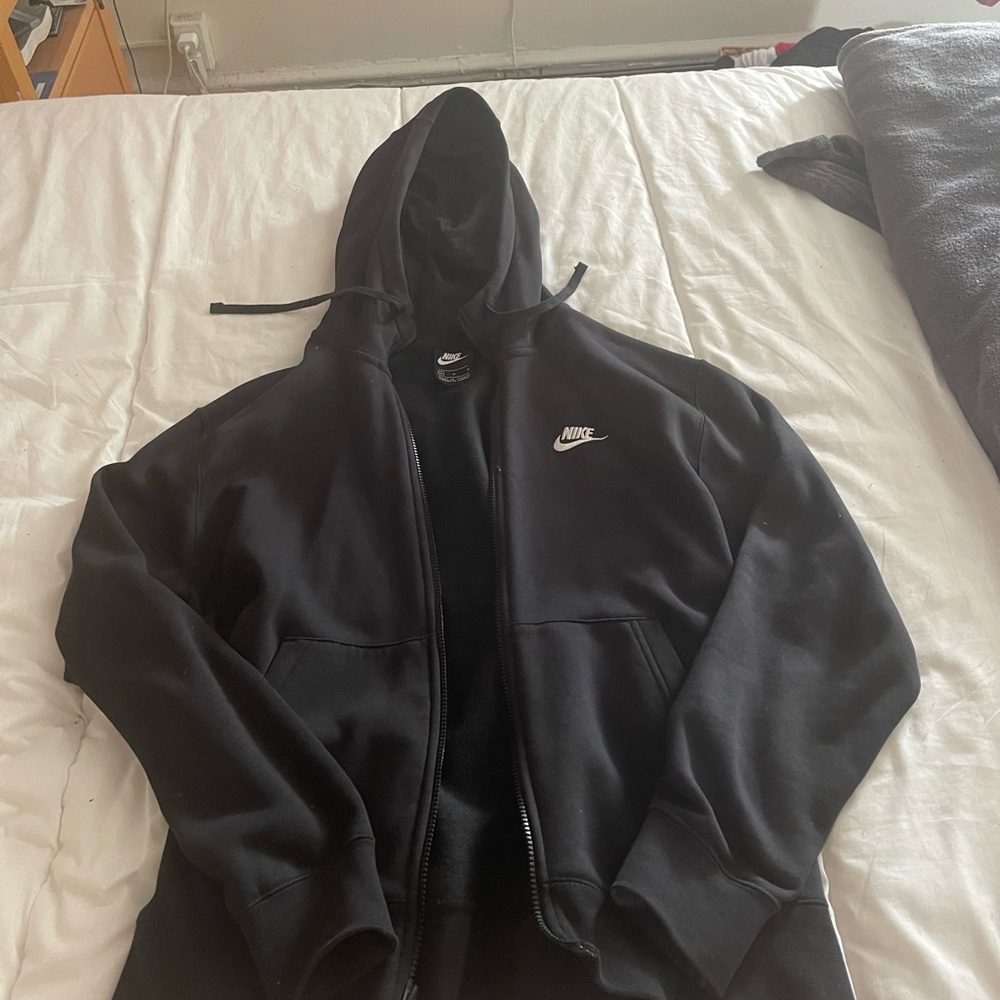 Black Nike zip up hoodie